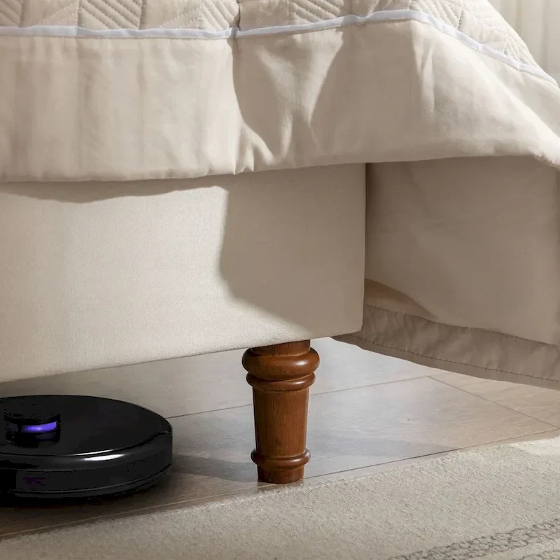 CUSchoice 54 High Headboard Upholstered Queen/King Bed (No Box Spring Needed)