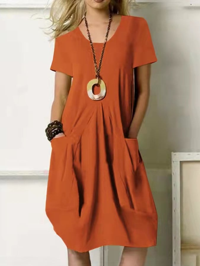 Women's Casual Elegant Cotton Dress