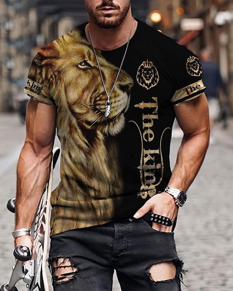 Men's T-Shirt 3D Print Graphic Optical Illusion Plus Size Short Sleeve Casual Tops