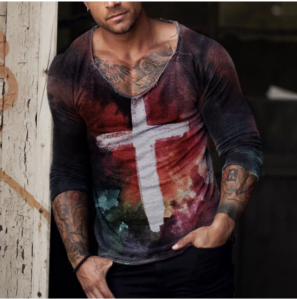 Fashion Men's Casual Long Sleeve T-Shirt