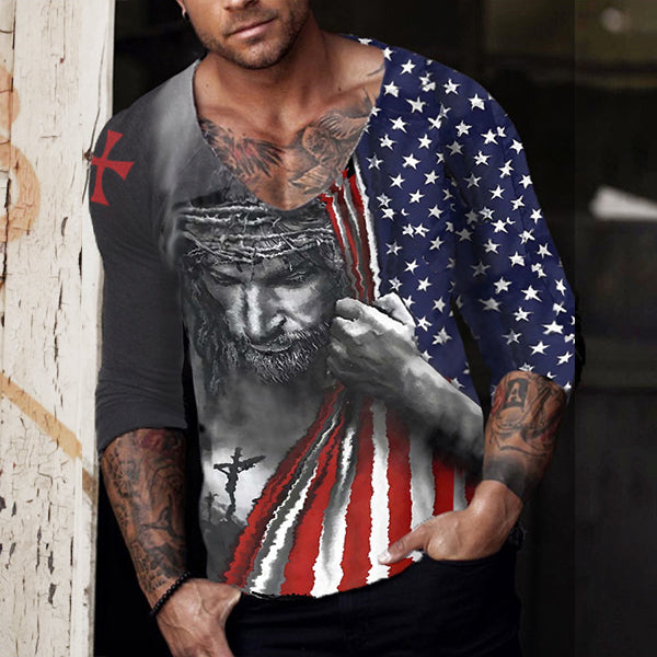 Fashion Men's Casual Long Sleeve T-Shirt