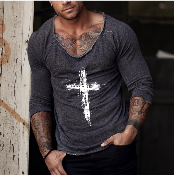 Fashion Men's Casual Long Sleeve T-Shirt