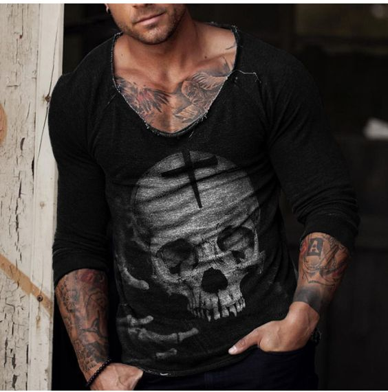 Fashion Men's Casual Long Sleeve T-Shirt