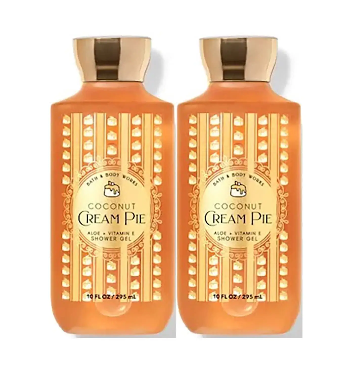 Bath and Body Works Coconut Cream Pie Shower Gel Gift Sets 10 Oz 2 Pack (Coconut Cream Pie)