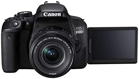 Canon EOS Rebel 800D / T7i DSLR Camera with 18-55 4-5.6 is STM Lens + 4K Monitor + Canon EF 24-70mm Lens + Mic + Headphones + 2 x 64GB Cards + Color Filter Kit + Case