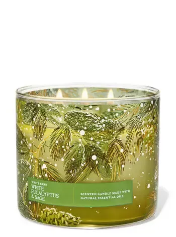 White Eucalyptus & Sage 3-Wick Candle