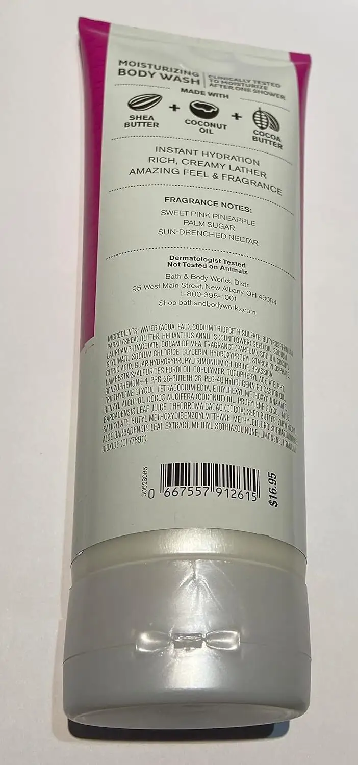 Bath and Body Works Moisturizing Body Wash 10 oz (Pink Pineapple Sunrise)