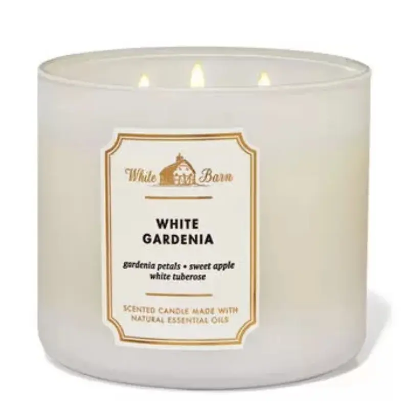 White Gardenia 3-Wick Candle