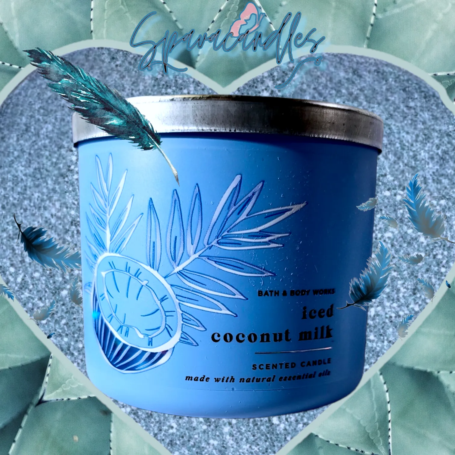 Iced coconut milk 3 Wick Candle 2022