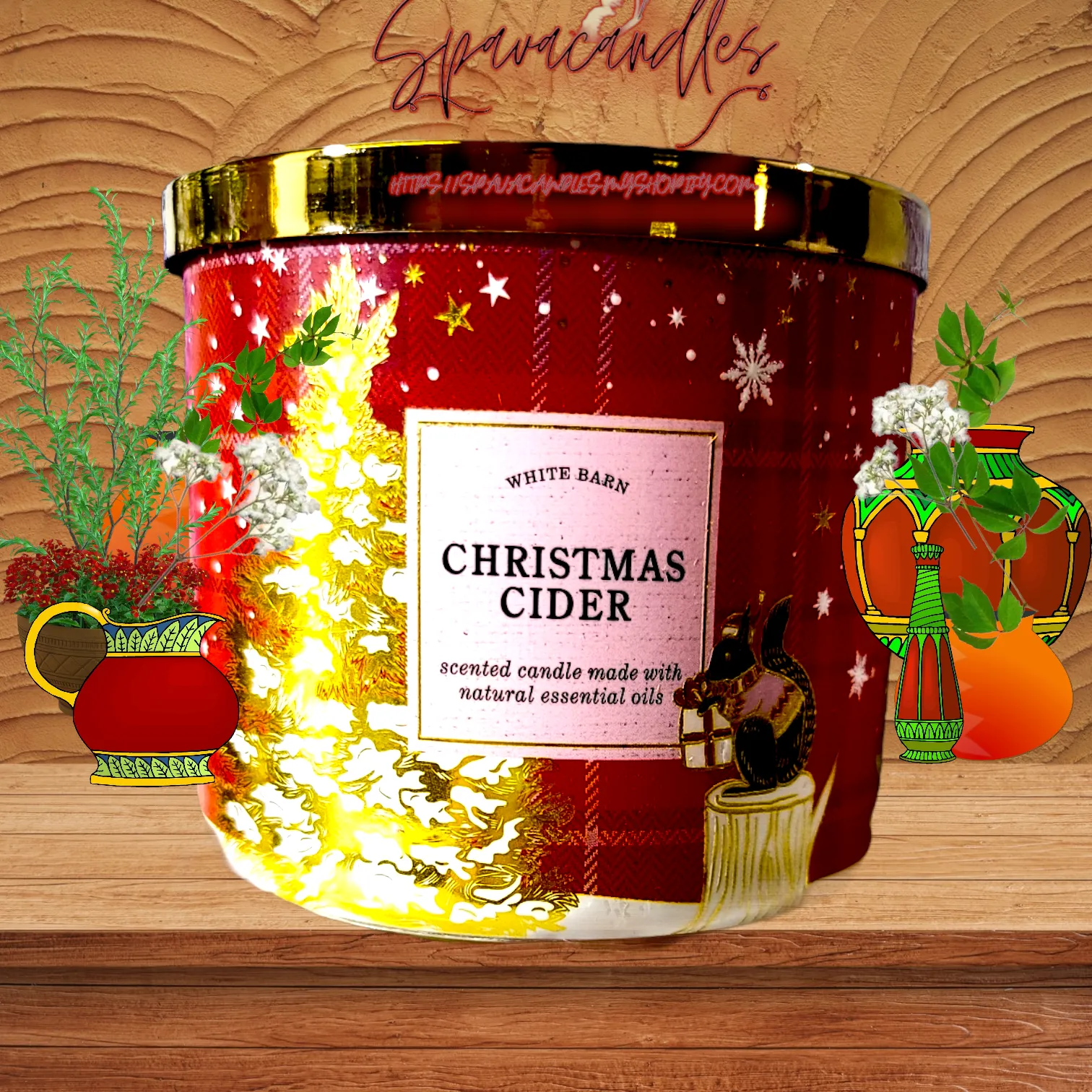 Christmas Cider 3 Wick Candle 2023