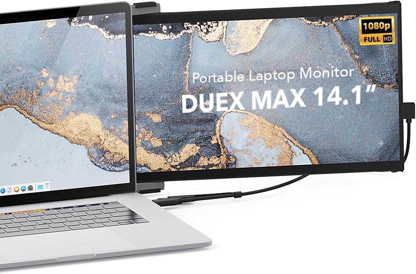 Mobile Pixels Geminos (2 x 24 inch) IPS Dual Stacked Computer Monitors with 65W USB-C Charging, 1080P Webcam&Speakers, All-Inclusive Workstation PC Monitor, USB-A/USB-C/HDMI, Ergo Design(2 Monitors)