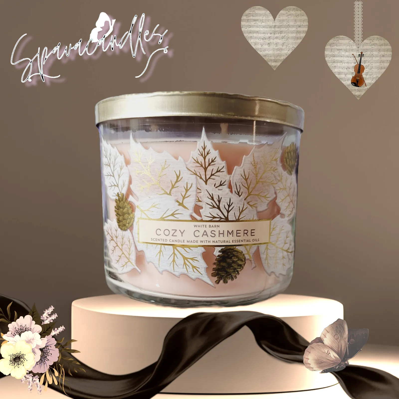 Cozy Cashmere 3 Wick Candle 2022