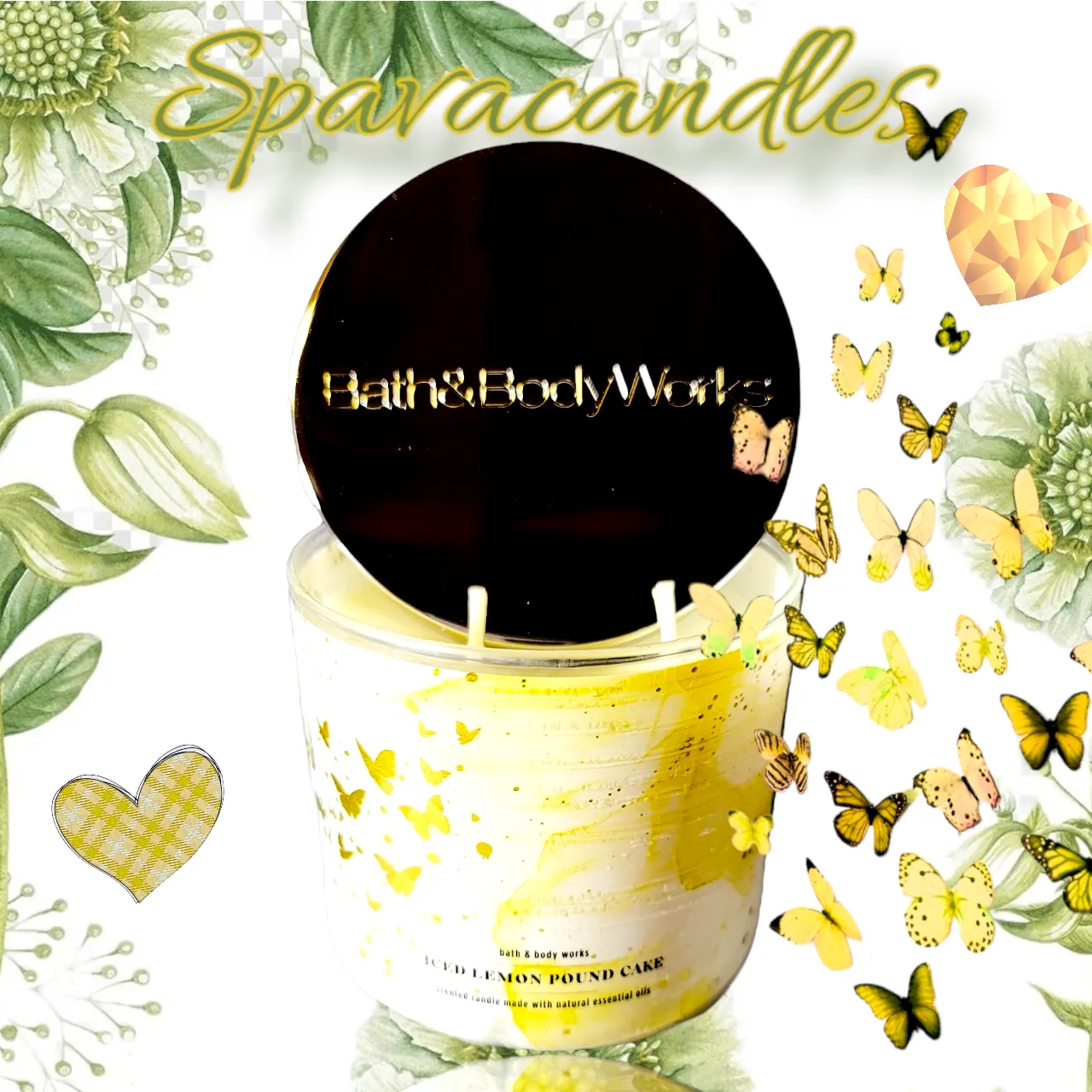 Iced Lemon Pound cake 3 Wick Candle 2022