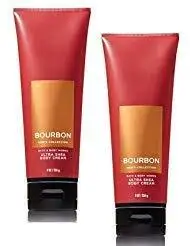 Bath and Body Works 2 Pack Men's Collection Ultra Shea Body Cream BOURBON. 8 Oz