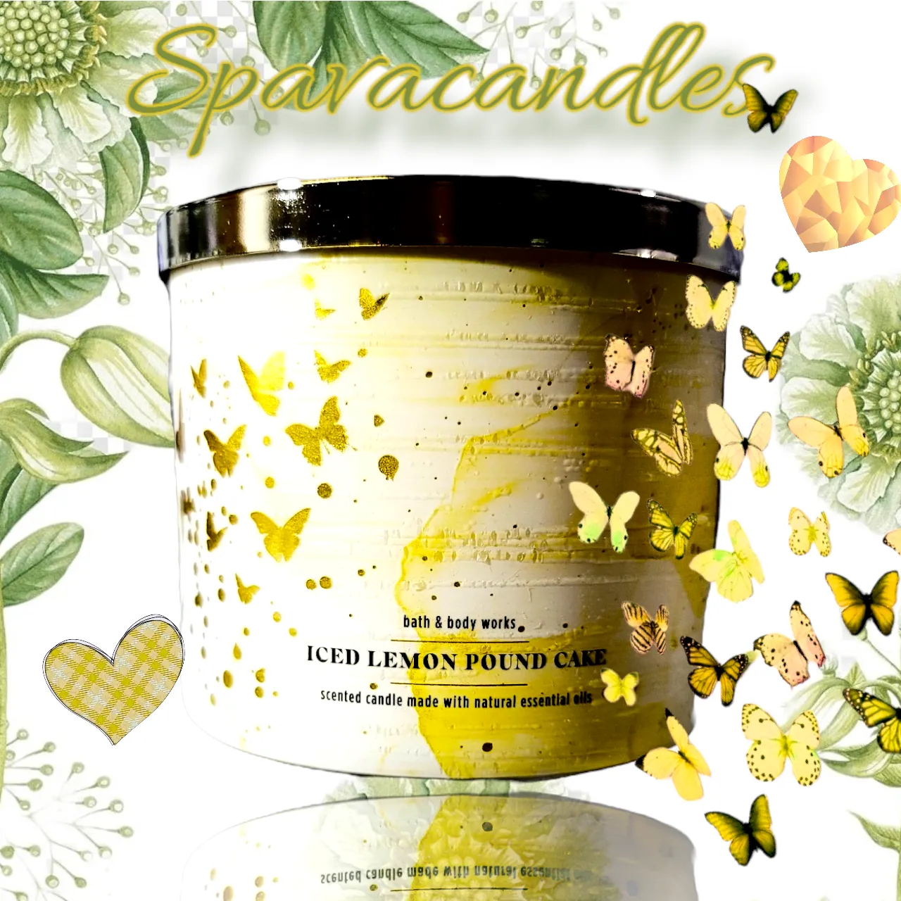 Iced Lemon Pound cake 3 Wick Candle 2022