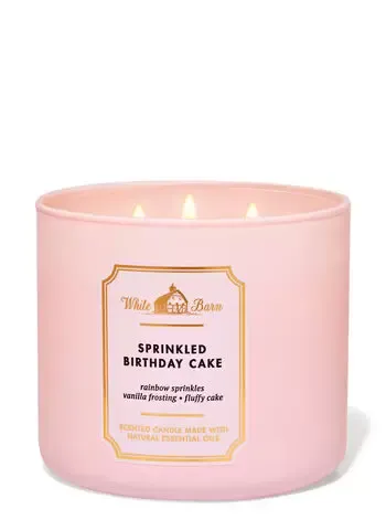 Sprinkled Birthday Cake 3-Wick Candle