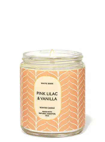 Pink Lilac and Vanilla - candle / CLOUD /