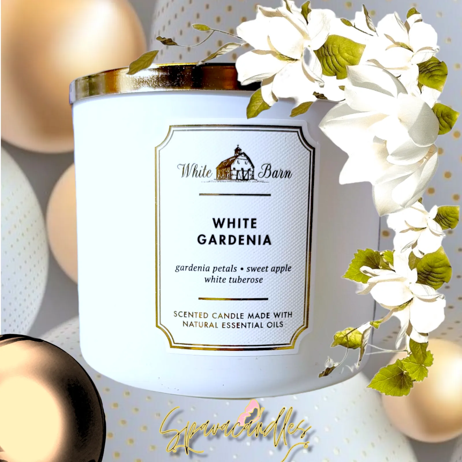 Rainforest Gardenia 3 Wick Candle 2022