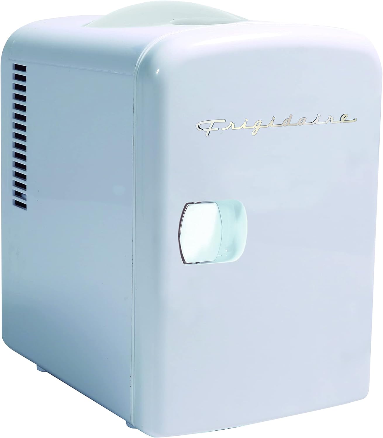 Frigidaire Mini Portable Compact Personal Fridge Cooler, 4 Liter Capacity Chills Six 12 oz Cans, 100% Freon-Free & Eco Friendly, Includes Plugs for Home Outlet & 12V Car Charger – Black