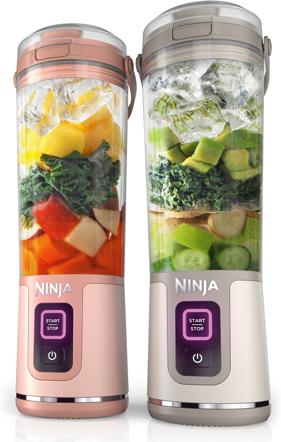 Ninja BC151BK Blast Portable Blender, Cordless, 18oz. Vessel, Personal Blender-for Shakes & Smoothies, BPA Free, Leakproof-Lid & Sip Spout, USB-C Rechargeable, Dishwasher Safe Parts, Black