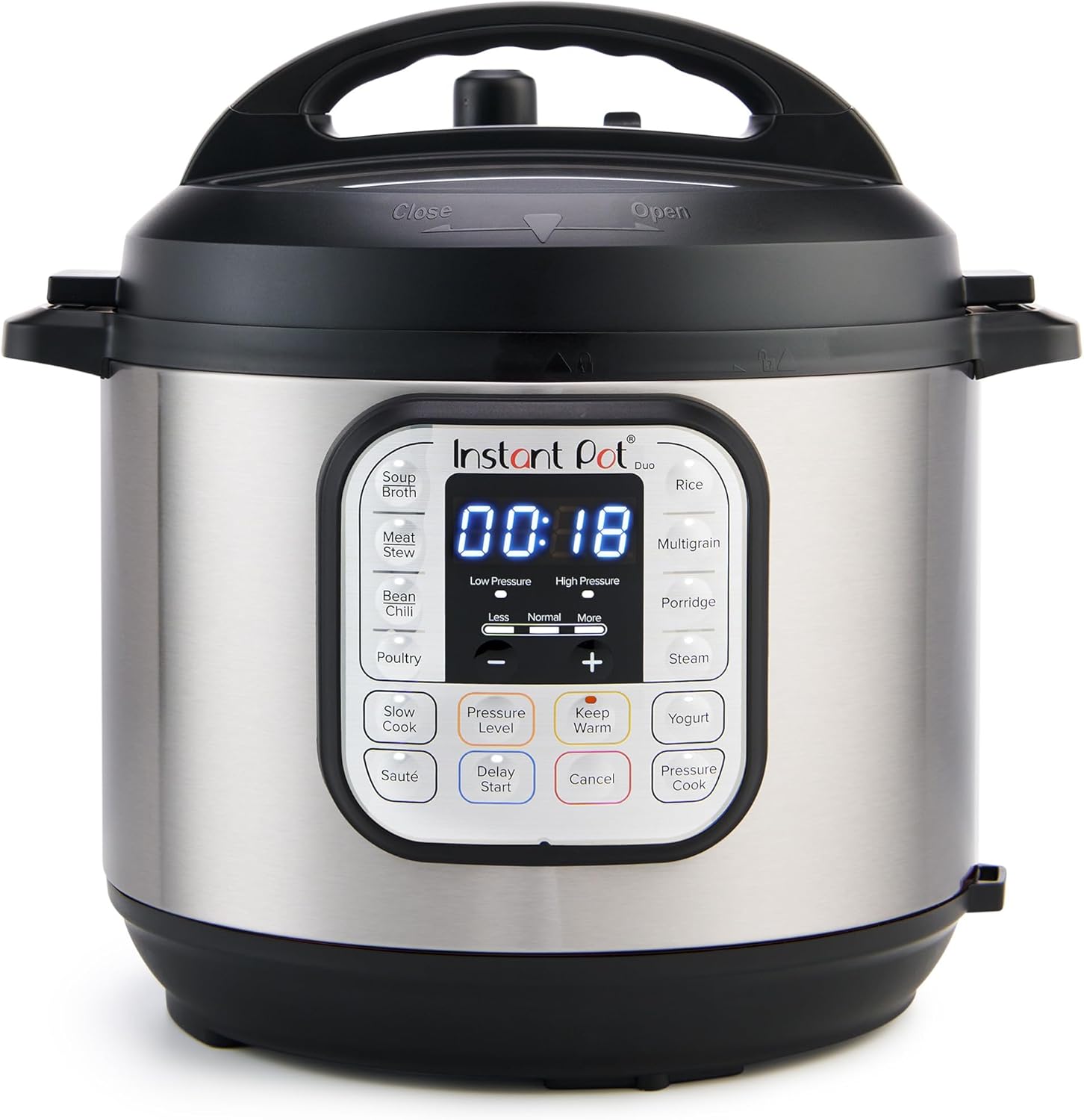 Instant Pot Duo 7-in-1 Electric Pressure Cooker, Slow Cooker, Rice Cooker, Steamer, Sauté, Yogurt Maker, Warmer & Sterilizer, Includes App With Over 800 Recipes, Stainless Steel, 6 Quart