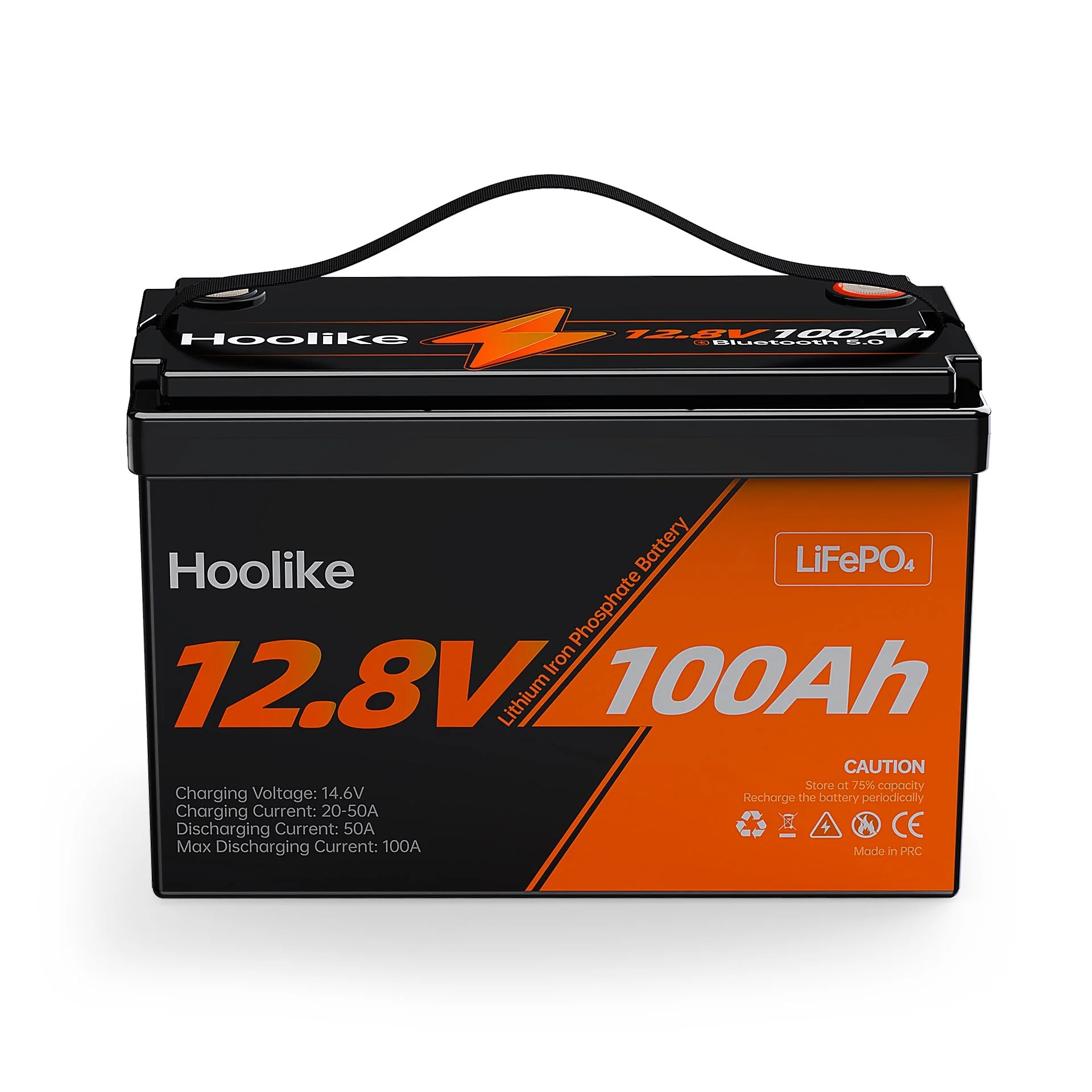 🔥LAST DAY 90% OFF🔥H00LIKE 12.8V 100Ah Lithium Iron Phosphate (LiFePO4) Battery