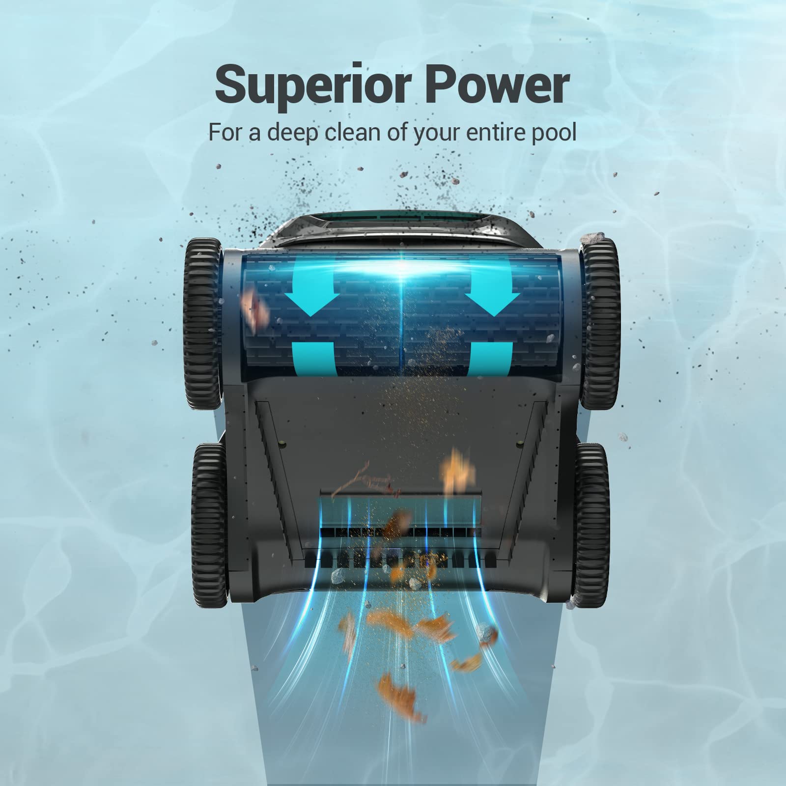 (2023 Upgrade) Cordless Robotic Pool Cleaner