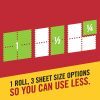 Brawny Tear-A-Square Paper Towels, 16 Double Rolls = 32 Regular Rolls, 3 Sheet Size Options, Quarter Size Sheets