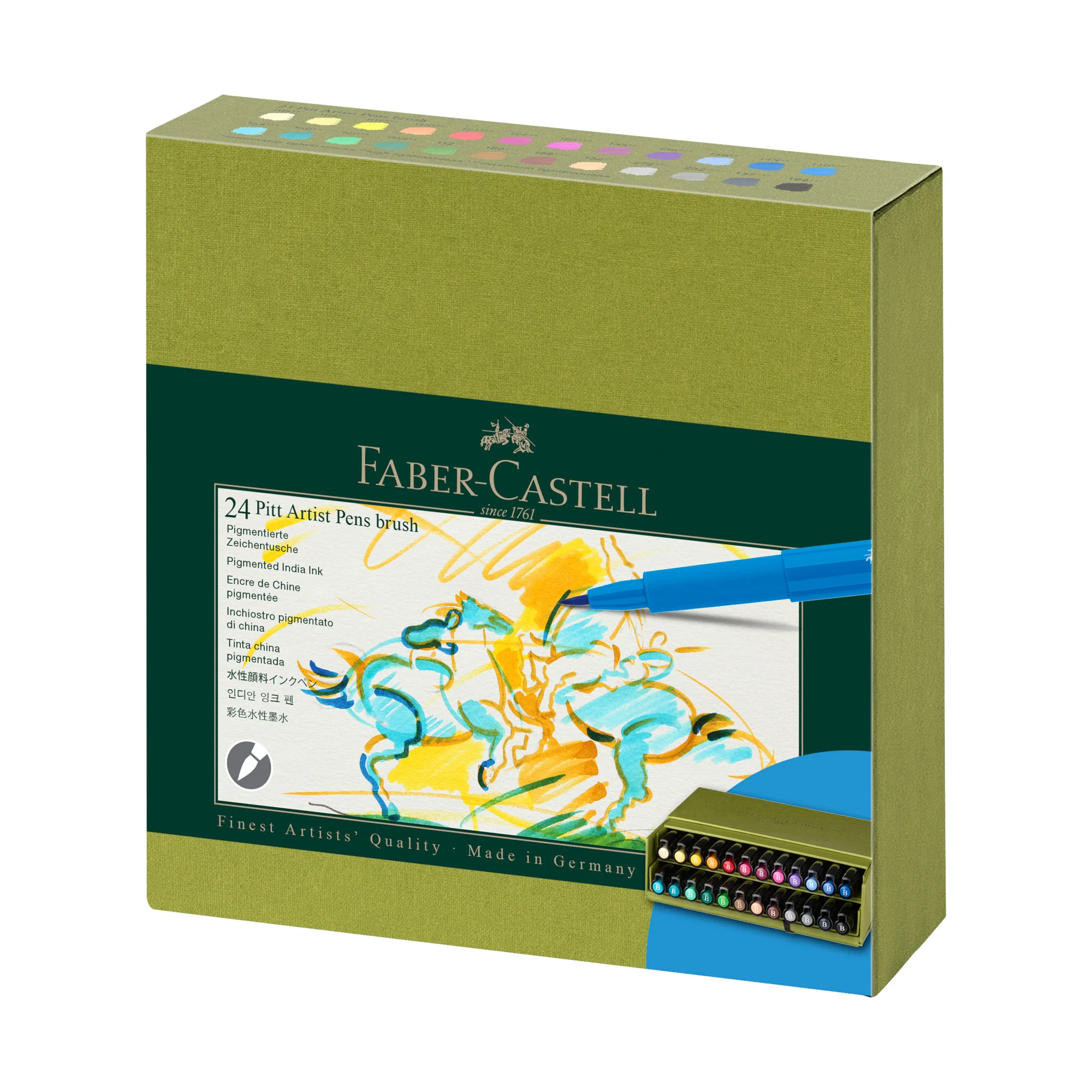 Pitt Artist Pen, Brush - Studio Gift Box of 24