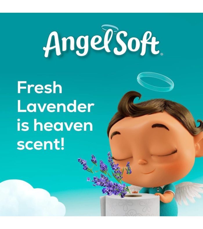 Angel Soft Toilet Paper with Fresh Lavender Scent, 48 Mega Rolls = 192 Regular Rolls, 2-Ply Bath Tissue