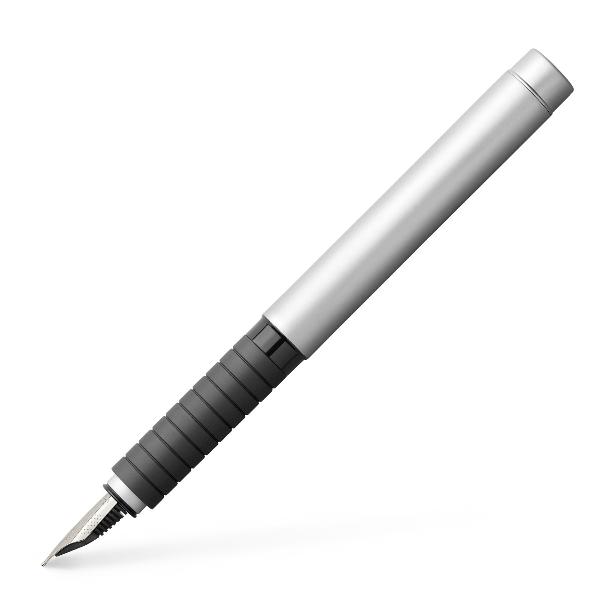 Essentio Fountain & Ballpoint Pen Leather Gift Set, Matte Metal - #201014
