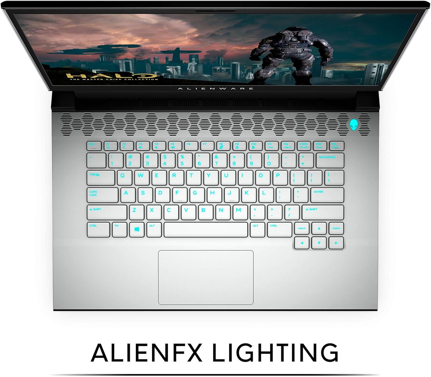 Alienware New m15 R3 15.6inch FHD Gaming Laptop (Luna Light) Intel Core i7-10750H 10th Gen, 16GB DDR4 RAM, 512GB SSD, Nvidia GeForce RTX 2060 6GB GDDR6, Windows 10 Home (AWm15-7272WHT-PUS) (Renewed)