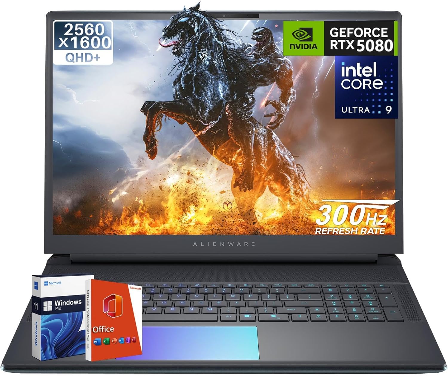 Alienware 18 Area-51 Gaming Laptop 2025, NVIDIA RTX 5080 16GB GDDR7, Intel Ultra 9 275HX (24-Core, Up to 5.4GHz), 18