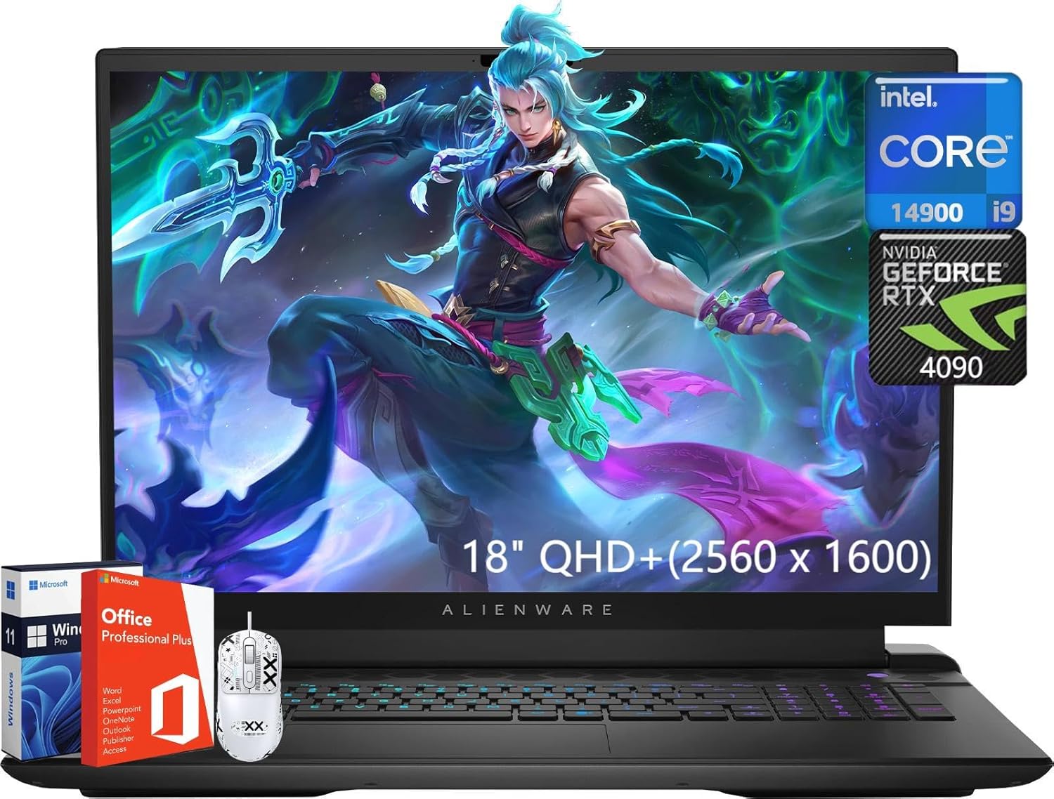 Alienware 18 Area-51 Gaming Laptop 2025, NVIDIA RTX 5080 16GB GDDR7, Intel Ultra 9 275HX (24-Core, Up to 5.4GHz), 18