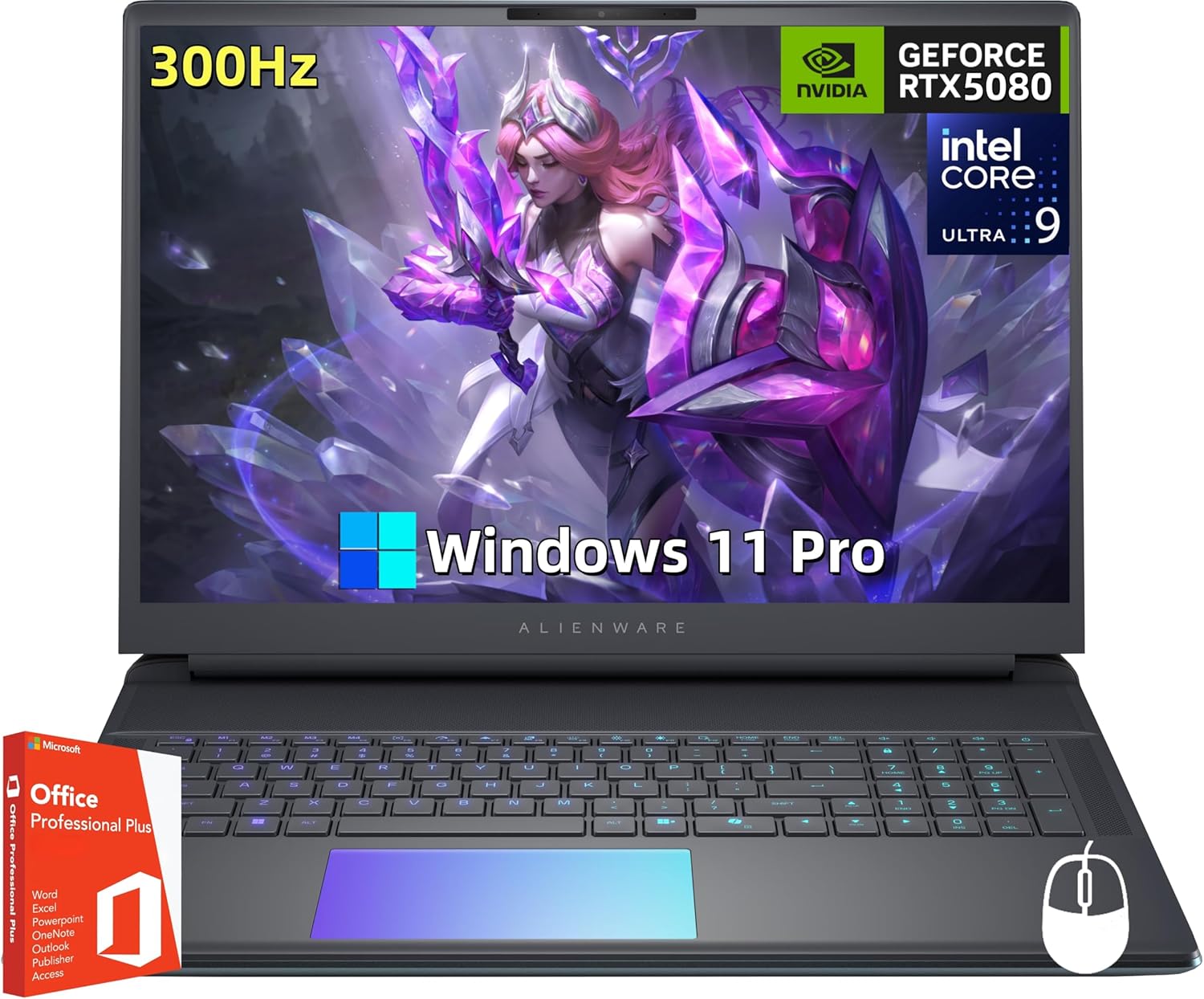 Alienware (2025 18 Area-51 Gaming Laptop - Intel Ultra 9 275HX (Up to 5.4GHz), NVIDIA RTX 5080 GDDR7, 18