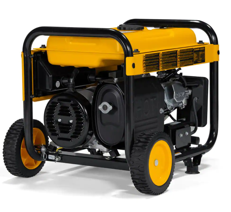 DEWALT 8000 Watt Electric Start Gas Powered Portable Generator with Idle Speed ​​Control, GFCI Outlet and CO Protection