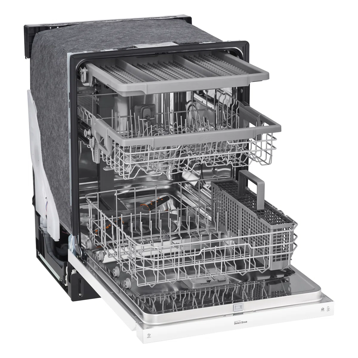 LG Front Control Dishwasher with QuadWash LDFN4542W