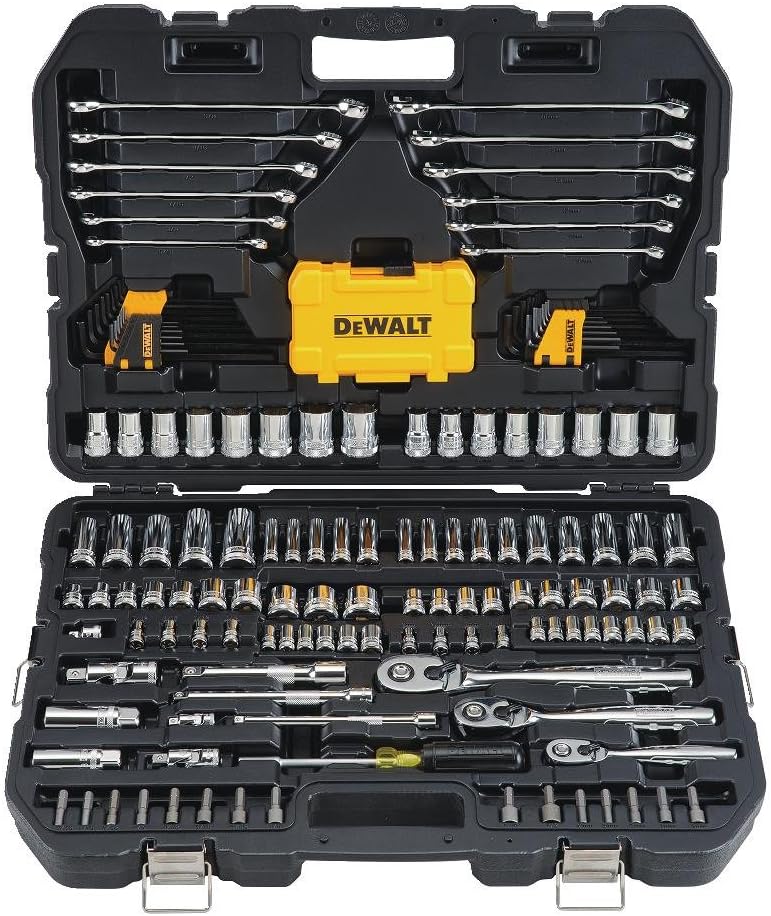 DEWALT Mechanics Tool Kit (DWMT73803) and Screwdriver & Drill Bit Set (DWA2FTS100)