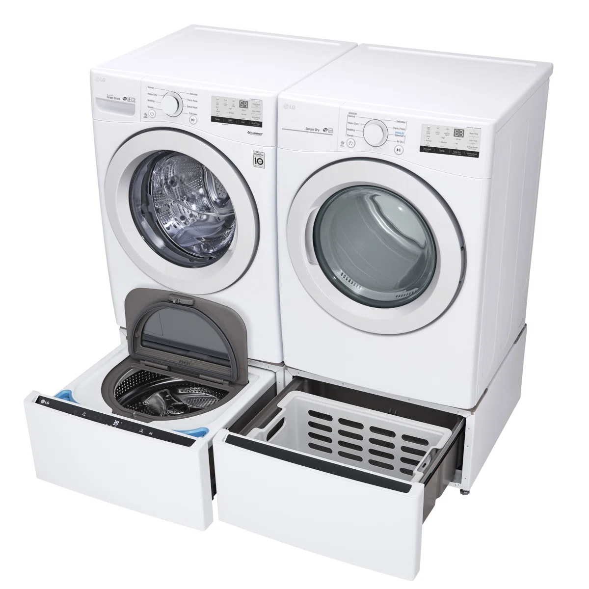 LG Ultra Large Front Load Washer, White, 4.5 cu. ft. WM3400CW