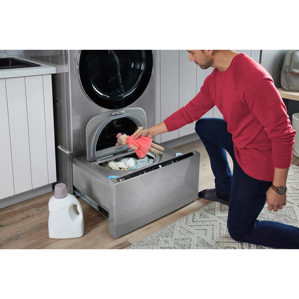 LG Ventless Washer/Dryer Combo WashCombo, All-in-One Mega Capacity with Inverter HeatPump, Technology and Direct Drive Motor, 5.0 cu. ft. WM6998HVA