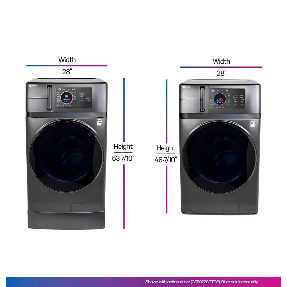 GE Profile 4.8 Cubic Feet Capacity UltraFast Smart All-in-One Combo Energy Star Washer/Electric Dryer PFQ97HSPVDS