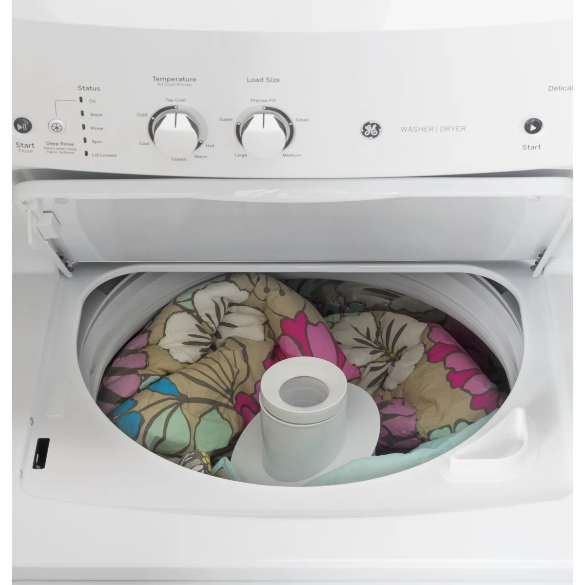 3.8 cu. ft. Washer and 5.9 cu. ft. Electric Dryer Laundry Center GUD27ESSMWW