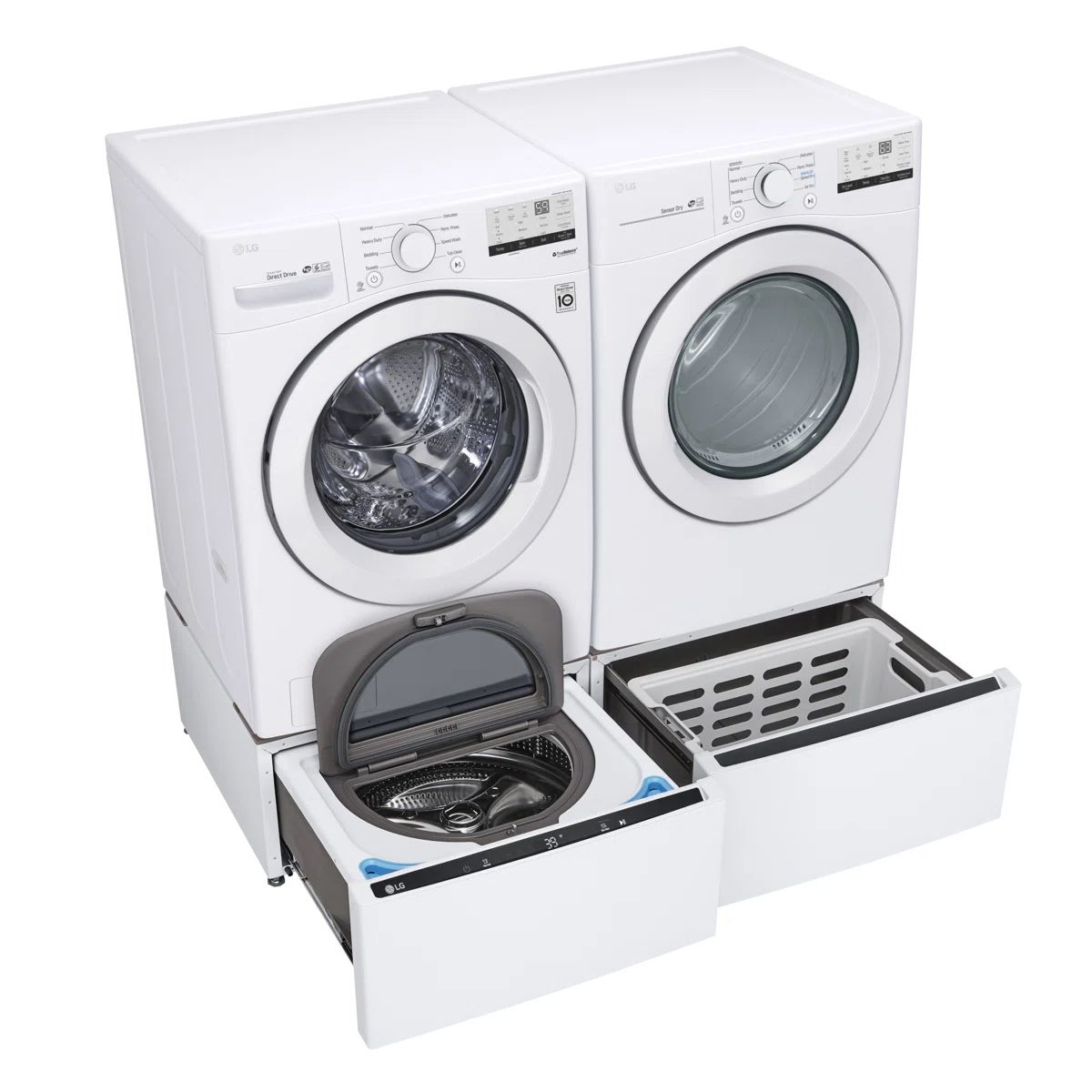 LG Large Capacity Electric Dryer - White, 7.4 cu. ft. DLE3400W