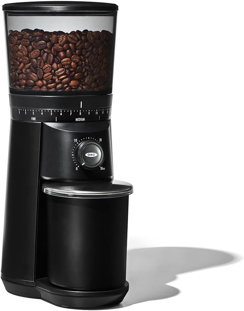 OXO Brew Conical Burr Coffee Grinder, Matte Black + OXO Brew Rapid Brewer Bundle