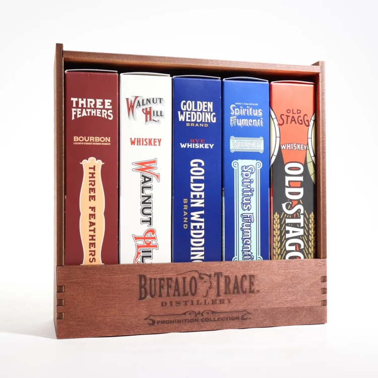 🎅Black Friday Sale🔥Buffalo Trace Prohibition Collection (5 Bottles, 375ML each)