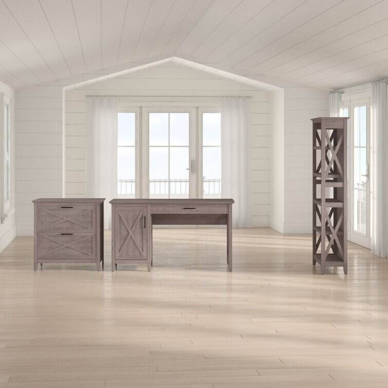 Veda 3 Piece Rectangular Computer Desk Office Set