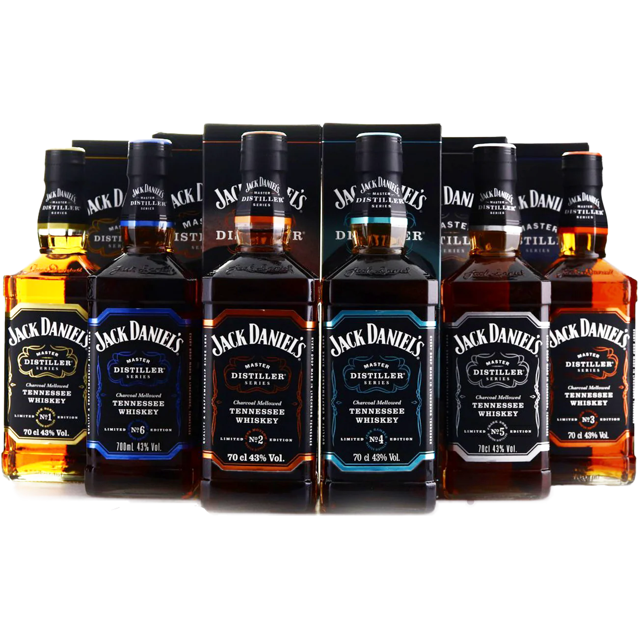 Big Price Cut🔥JD Master Distiller collector’s set of 6 bottles, Edition 1-6