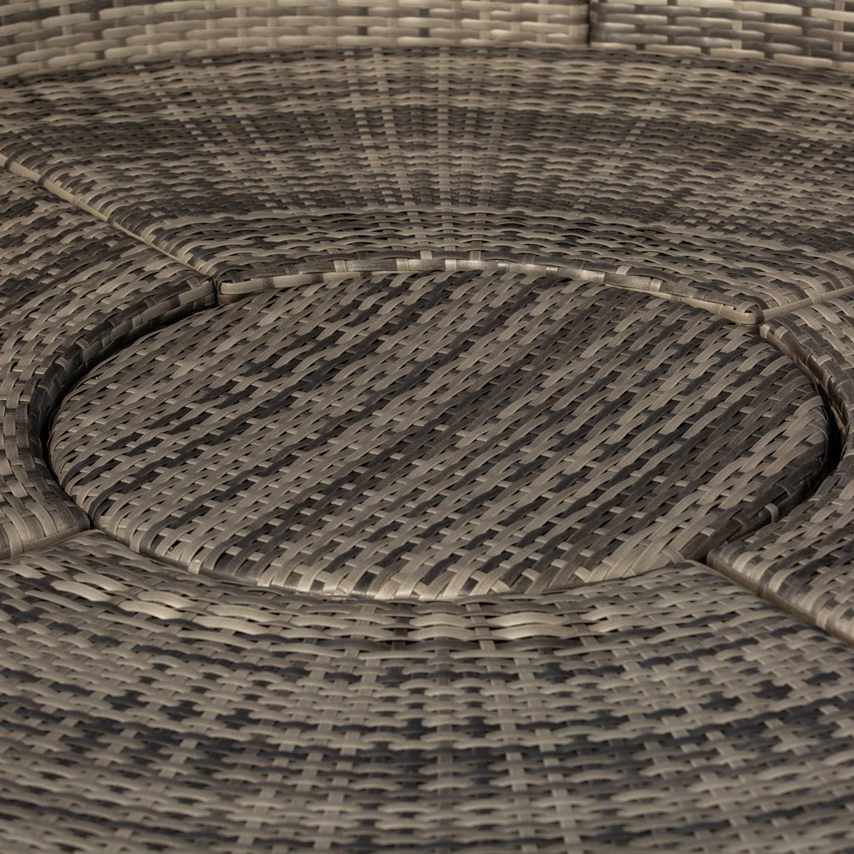 Jazmyne Outsunny 4 Piece Round Rattan Daybed, Convertible Patio Furniture Set, Adjustable Sun Canopy, Sectional Outdoor Sofa, 2 Chairs, Extending Tea Table Ottoman Chair, 3 Pillows