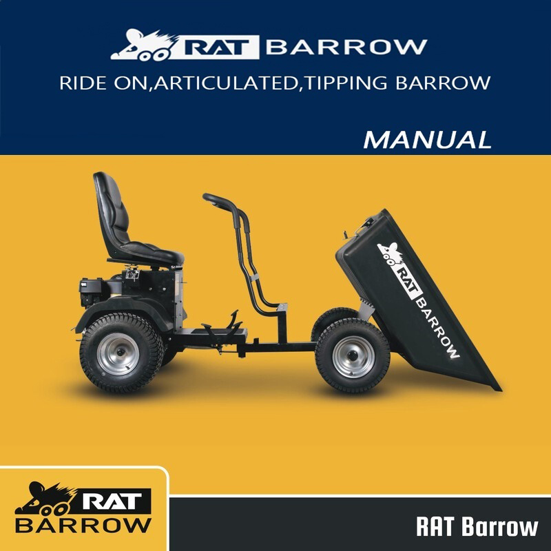 😍Clearance Sale💥RAT Barrow Ride On Articulated Tipping Wheelbarrow