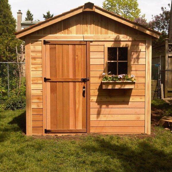 8 ft. W x 8 ft. D Wooden Storage Shed